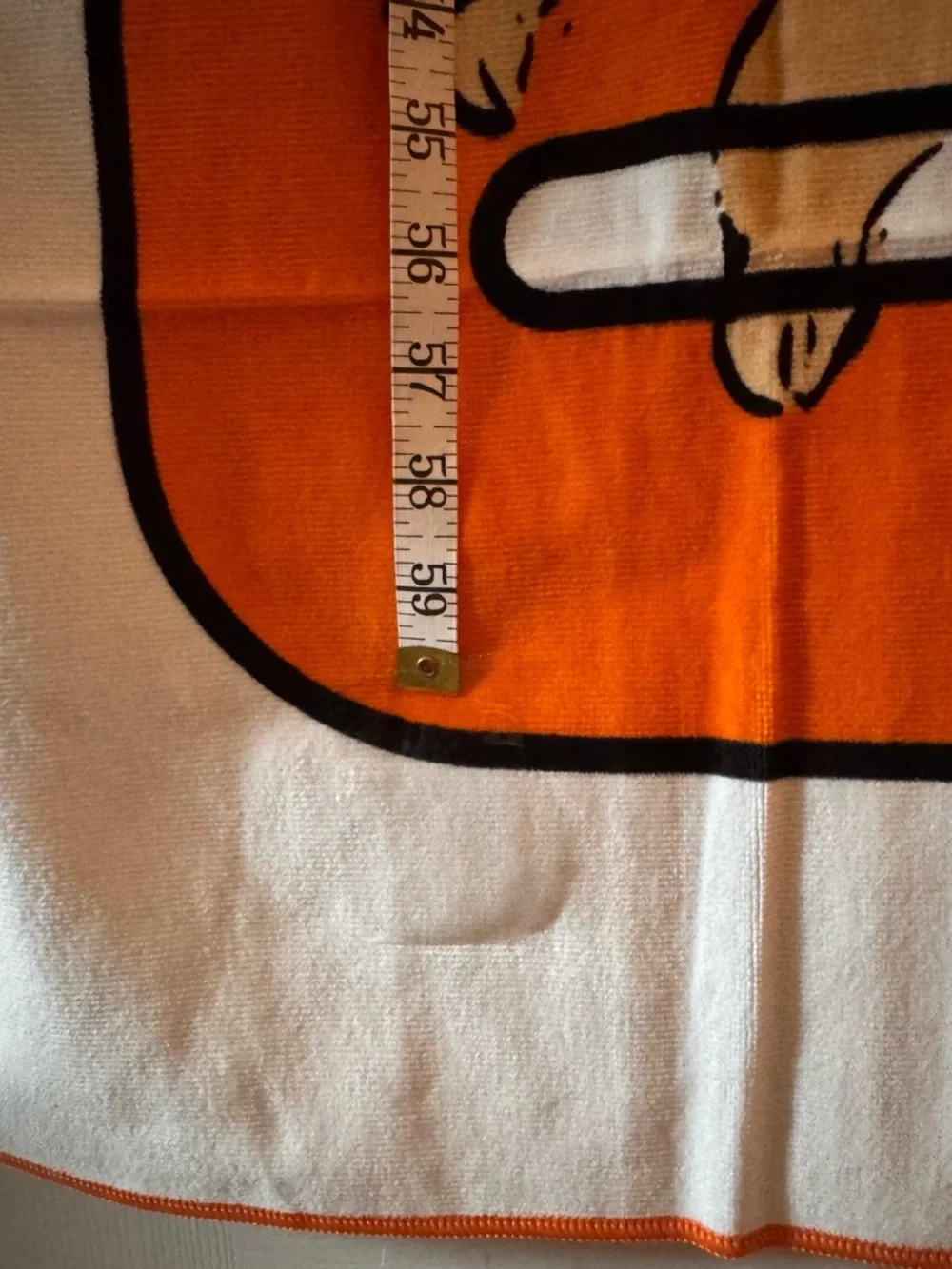 Orange Vintage Pinup Beach Towel by